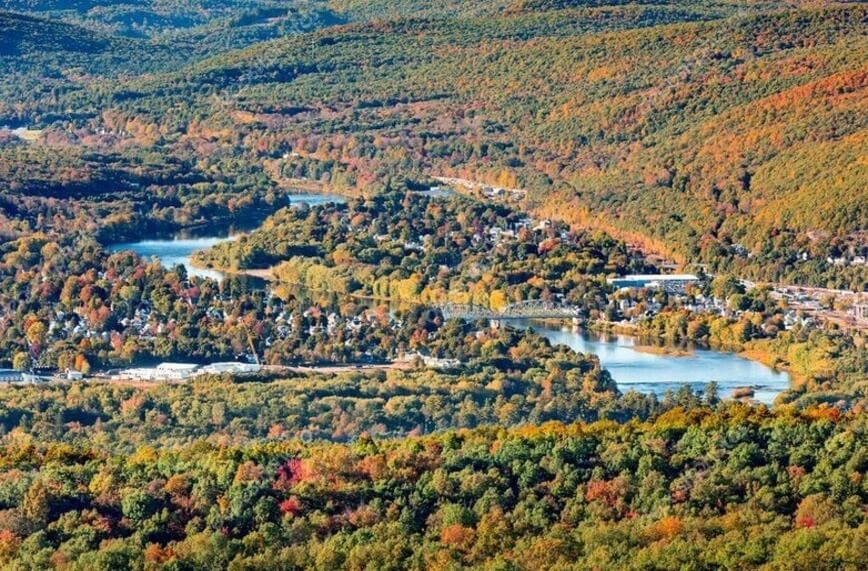 Aeiral view of Port Jervis 
